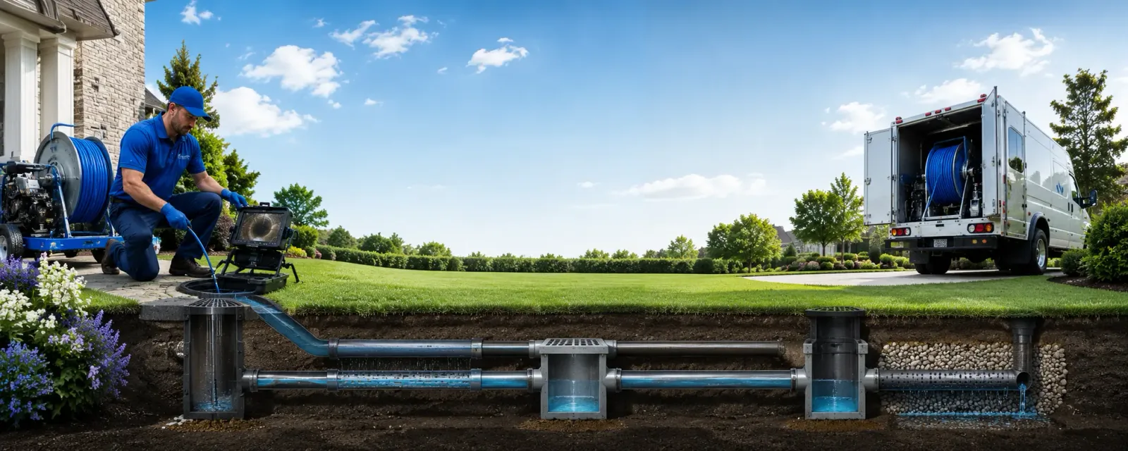 Outdoor drain cleaning information for Orangeville, PA